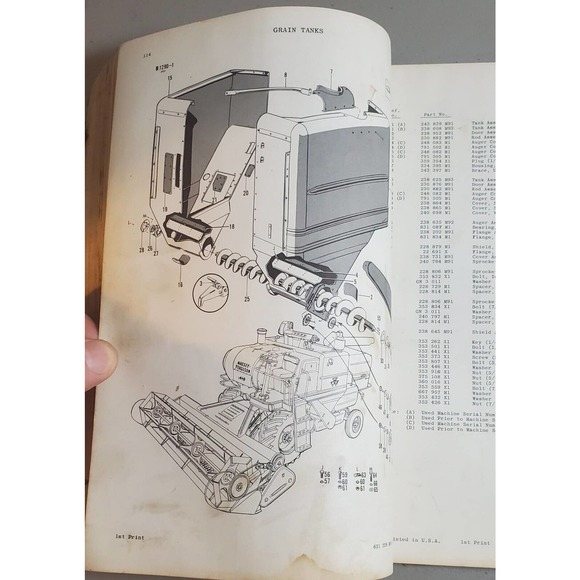 Massey Ferguson Parts Manual for 410 Combine - Picture 4 of 4